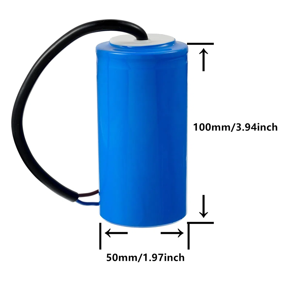 BOJACK 200 uF 250 V AC 200 MFD CD60 Condensateur de Démarrage Condensateur de Course de Moteur de Cylindre avec Fil
