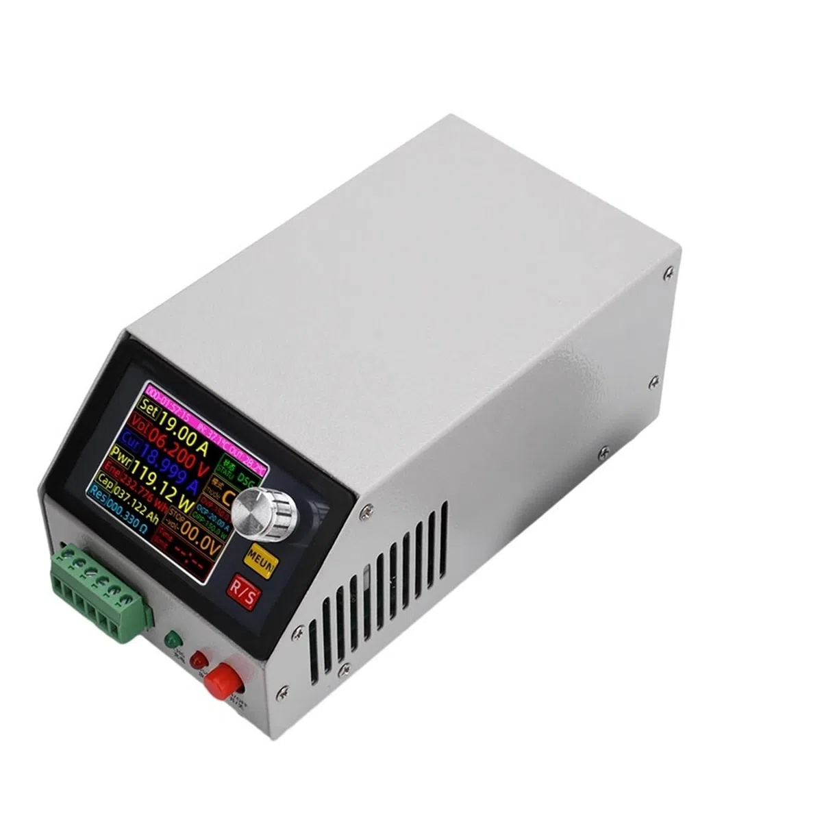 Testeur de charge électronique à commande numérique CC 12 V 1 A, écran couleur 2,4 pouces, courant constant, tension 0 150, 20 A, W Mesure de résistance