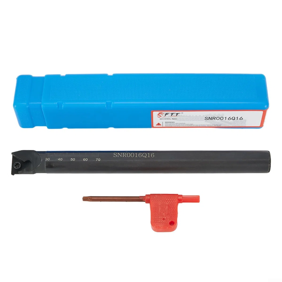 SNR0016Q16 Porte-outil de tournage CNC pour filetage interne, tige de 16 mm, barre d'alésage droite avec 10 inserts en carbure 16IR AG60