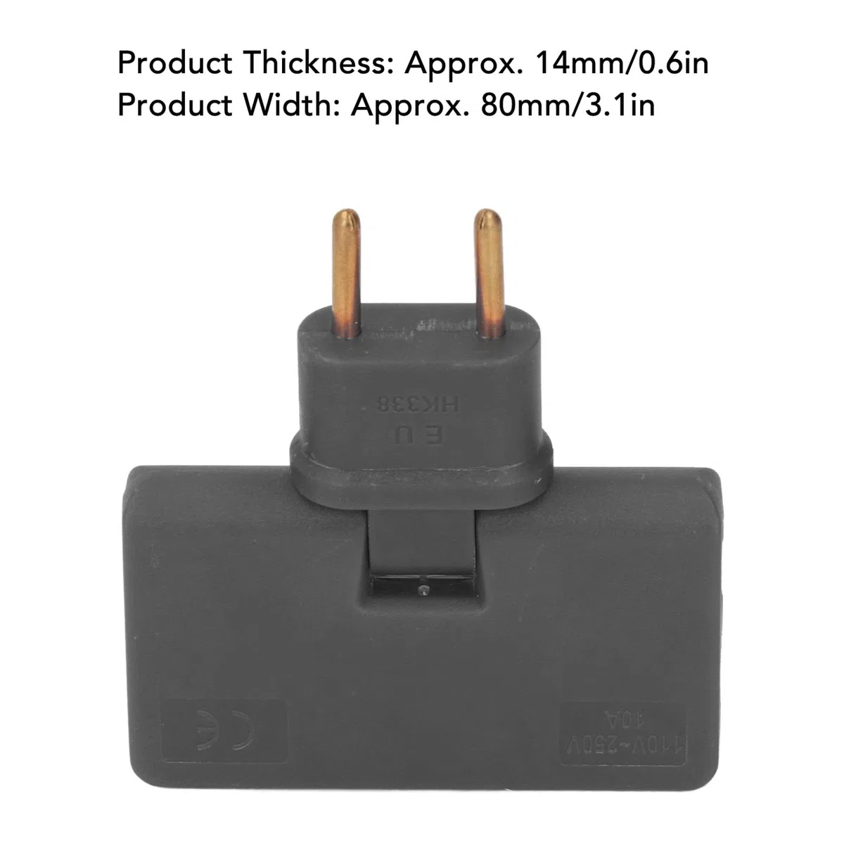 Lot de 5 Convertisseurs de Prise UE, 1500 W sans Fil, Extension à 180 Degrés, 1 à 3 Adaptateurs de Prise UE 110-250 V, Adaptateur de Prise de Courant, Convertisseur de Puissance