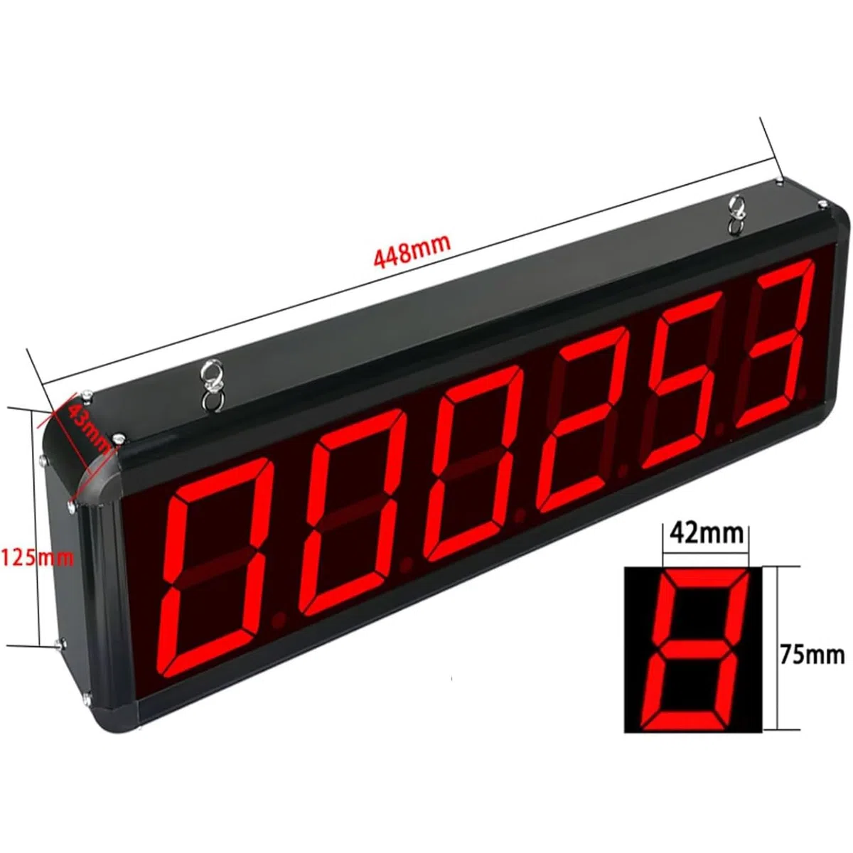 Compteur électronique, totalisateur numérique, détection de 30 m, affichage LED à 6 chiffres, compte jusqu'à 999999, pour bandes transporteuses