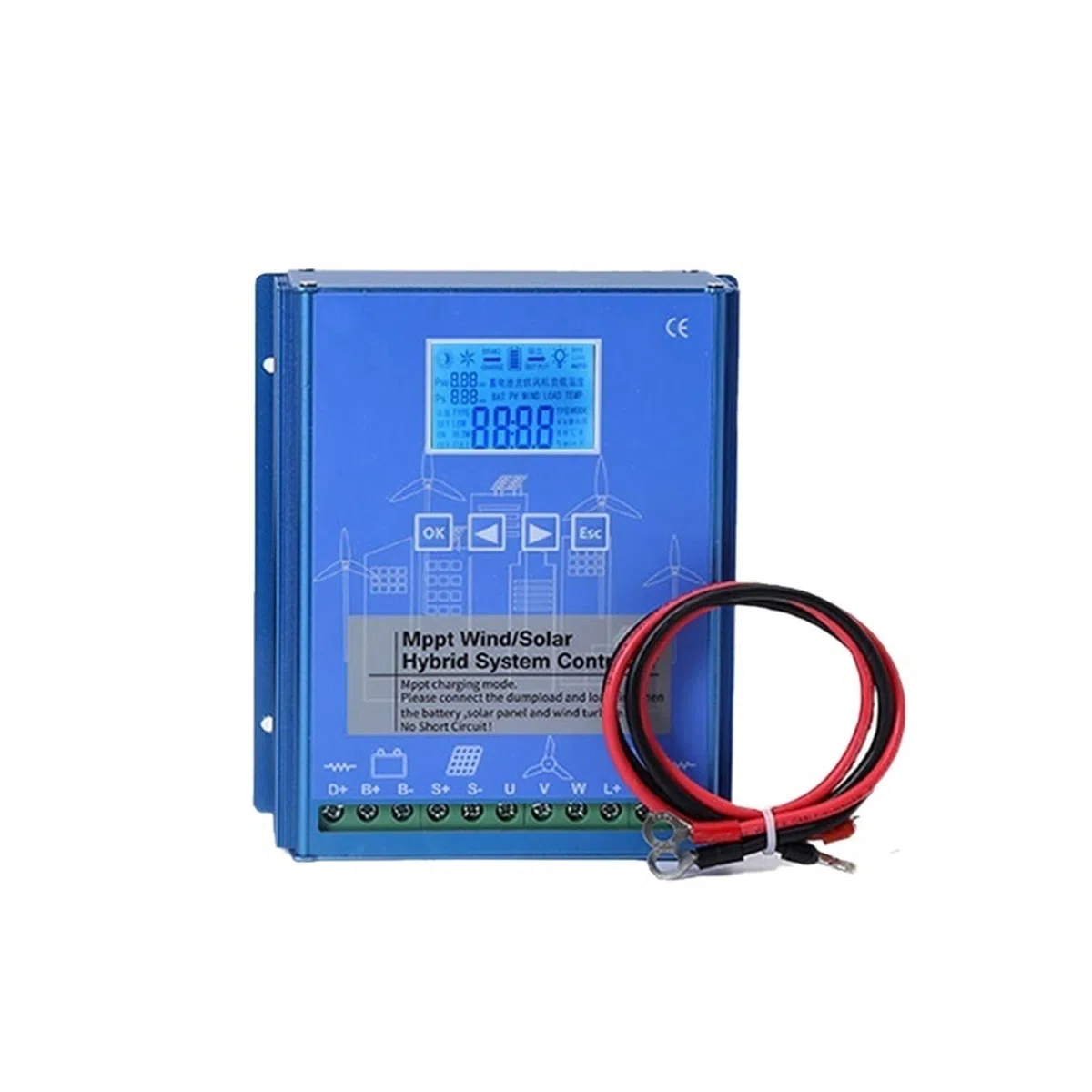 Contrôleur Hybride Solaire éolien Contrôleur Complémentaire Éolien Et Solaire MPPT 12V24V48V Boost Charge De Surveillance Lampadaire