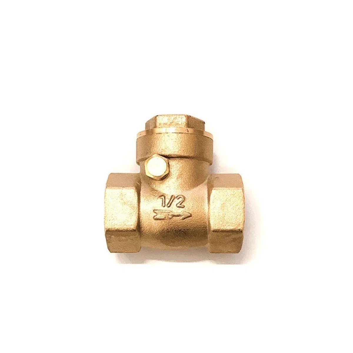 Valve 1/2 "3/4" 1 "2" 3 "4" clapet Anti-Retour Horizontal en Laiton Tout cuivre clapet Anti-Retour à Filetage Femelle(3 inch)