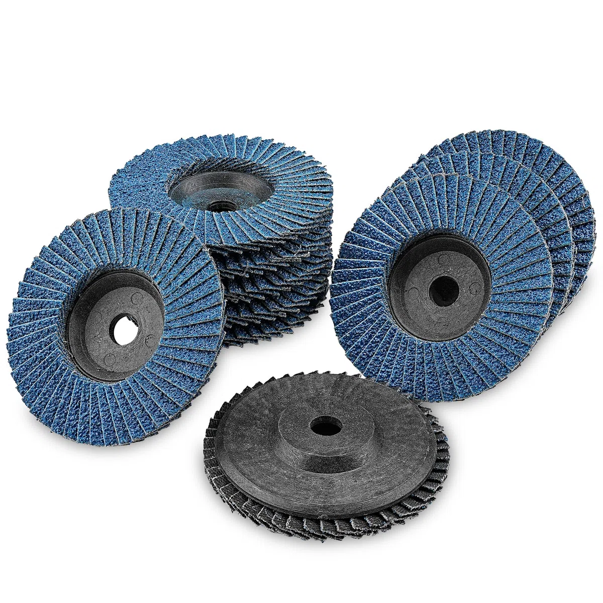 10 Pcs Disques à Lamelles, 75mm Disque 60 Grain Meuleuse Compartiments pour Meuleuse Convient à l'acier Inoxydable, Bois, Métal