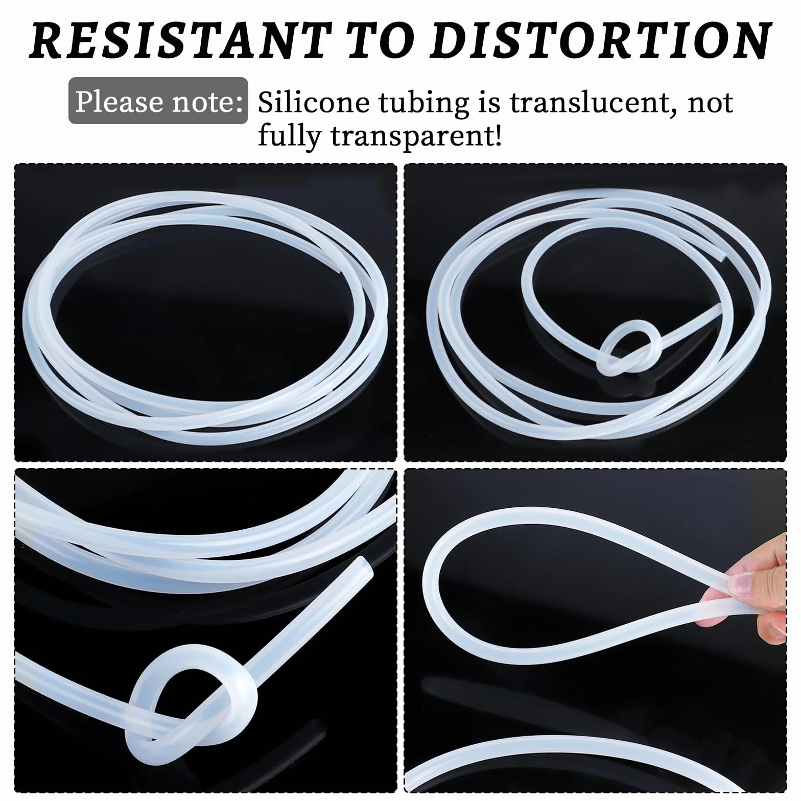LALAGO Tube en Silicone Flexible Qualité Alimentaire en Caoutchouc Transparent pour la maison, l'eau potable, l'industrie - 13mm ID x OD 18mm, épaisseur de 2,5mm, 3 mètres