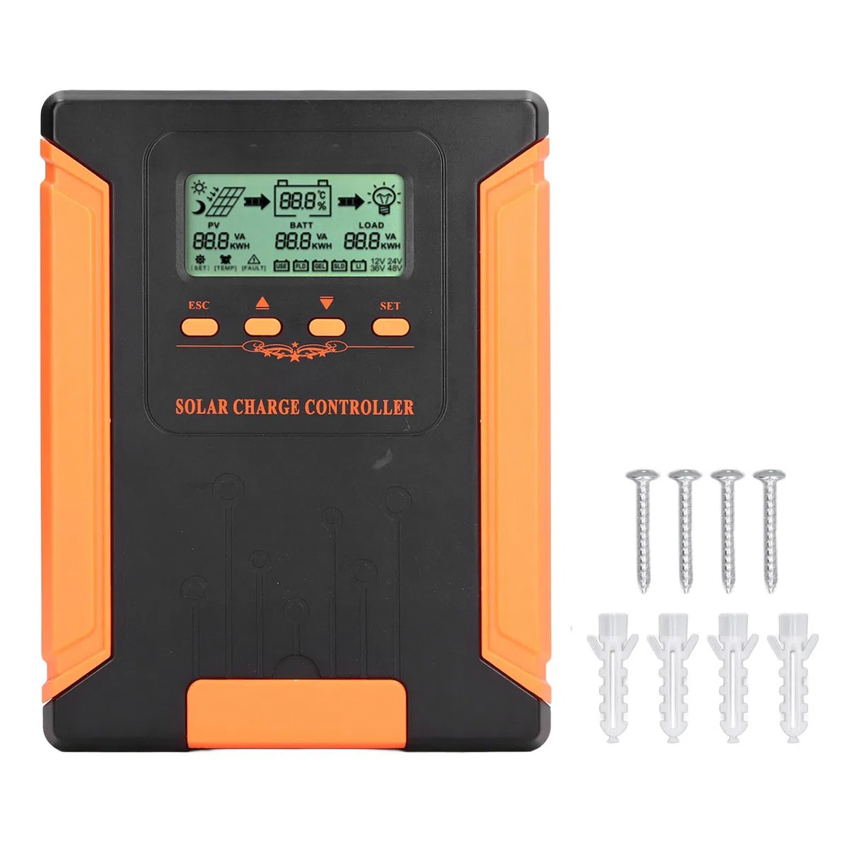 AUNMAS Régulateur de Charge Solaire MPPT, 180V 20A, pour Système (60A)
