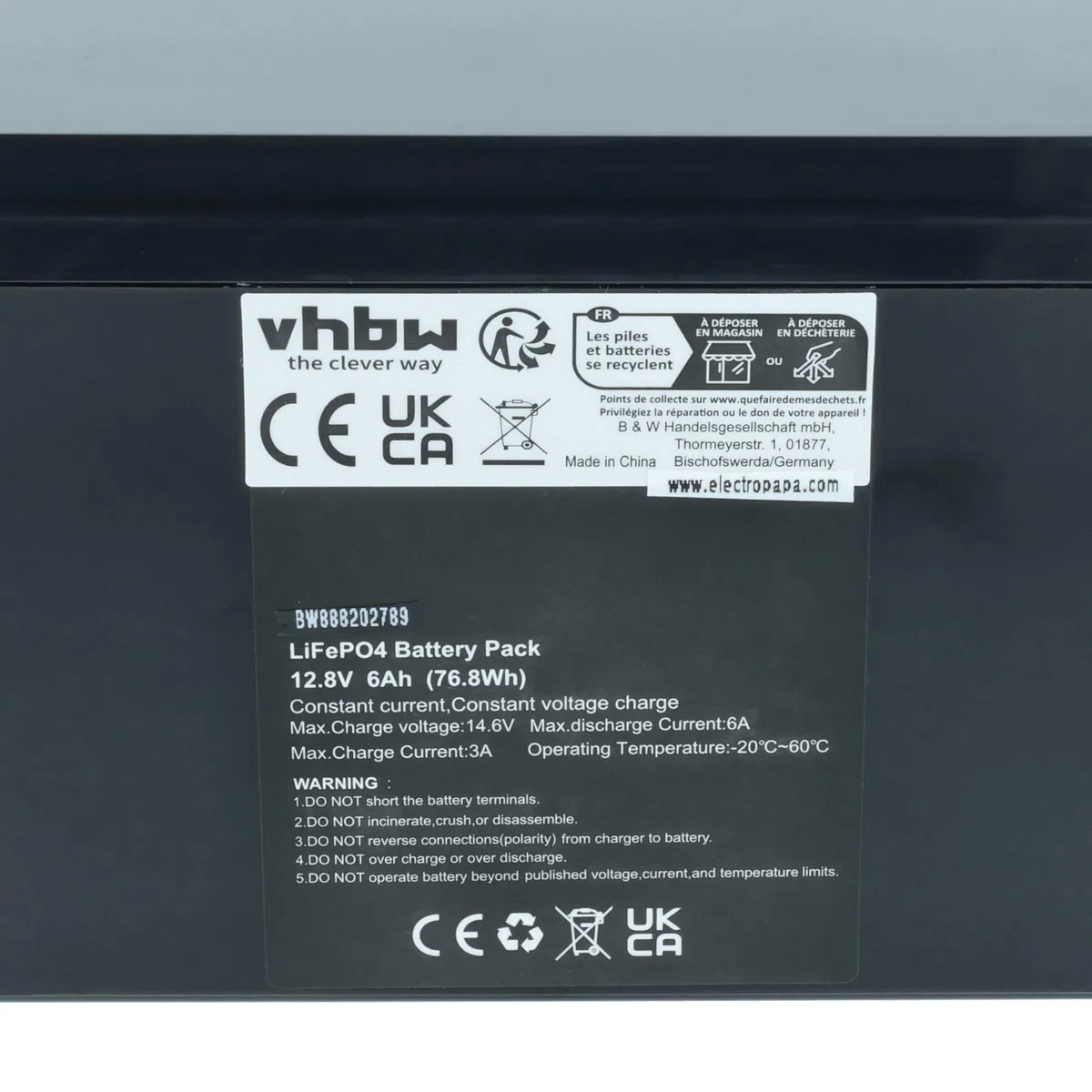 vhbw 4X Batterie de Bord pour Caravane