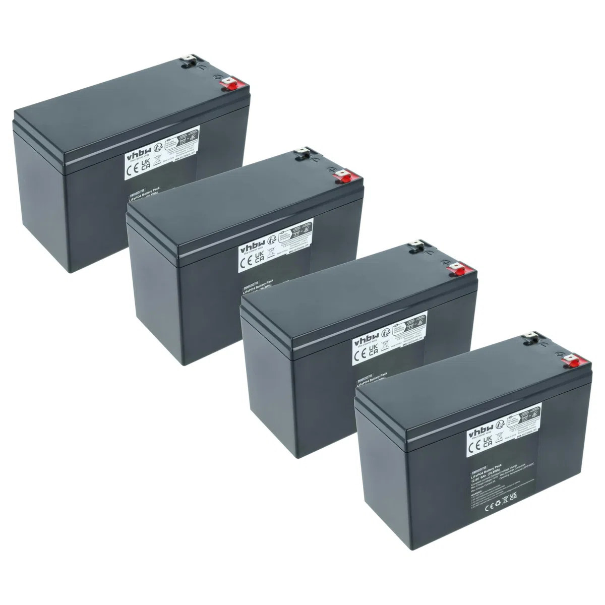 vhbw 4X Batterie de Bord pour Caravane