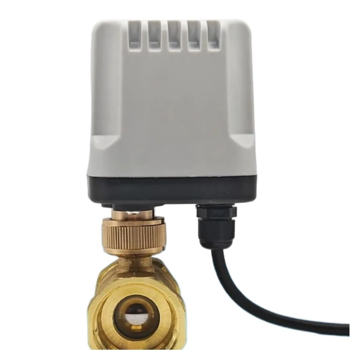 Valve motorisée Vanne à boisseau sphérique électrique à ouverture rapide DN15-DN50 3-4s, filetage femelle, laiton, IP65, motorisée, 2 voies, AC/DC 12 V, 24 V, 220 V(DN40,CLOSED_220VAC_CR04K)