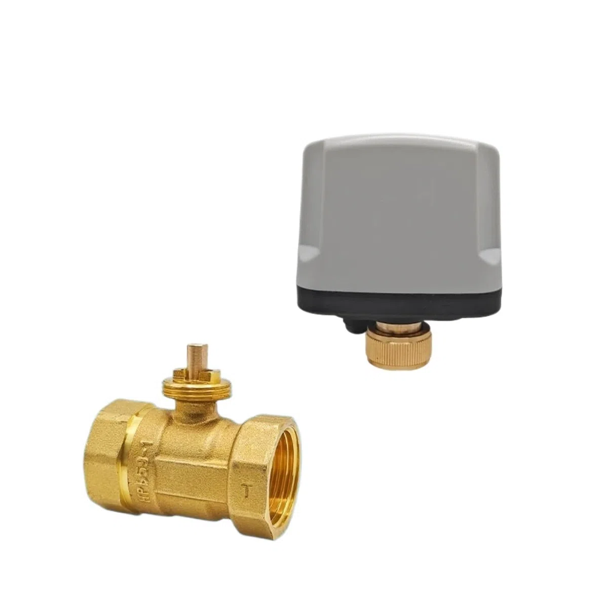 Valve motorisée Vanne à boisseau sphérique électrique à ouverture rapide DN15-DN50 3-4s, filetage femelle, laiton, IP65, motorisée, 2 voies, AC/DC 12 V, 24 V, 220 V(DN40,CLOSED_220VAC_CR04K)