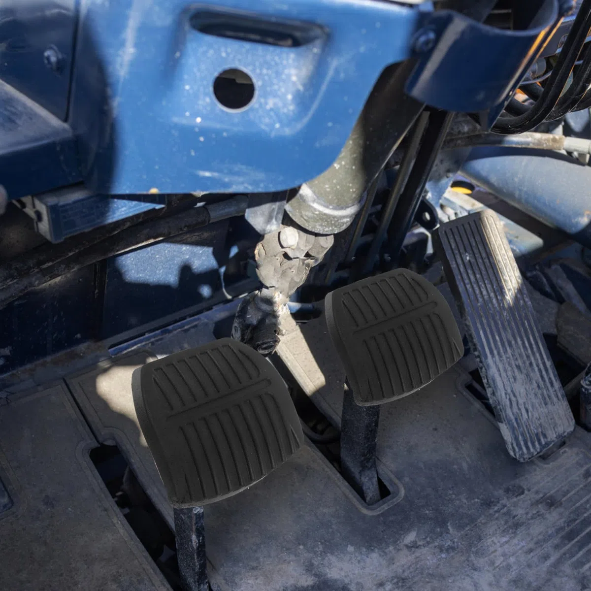 PRETYZOOM 2pcs Housses de Pédale Antidérapantes pour Frein et Embrayage de Camion, Plastique Noir Ergonomique, pour Chariot Élévateur et Véhicule Automobile