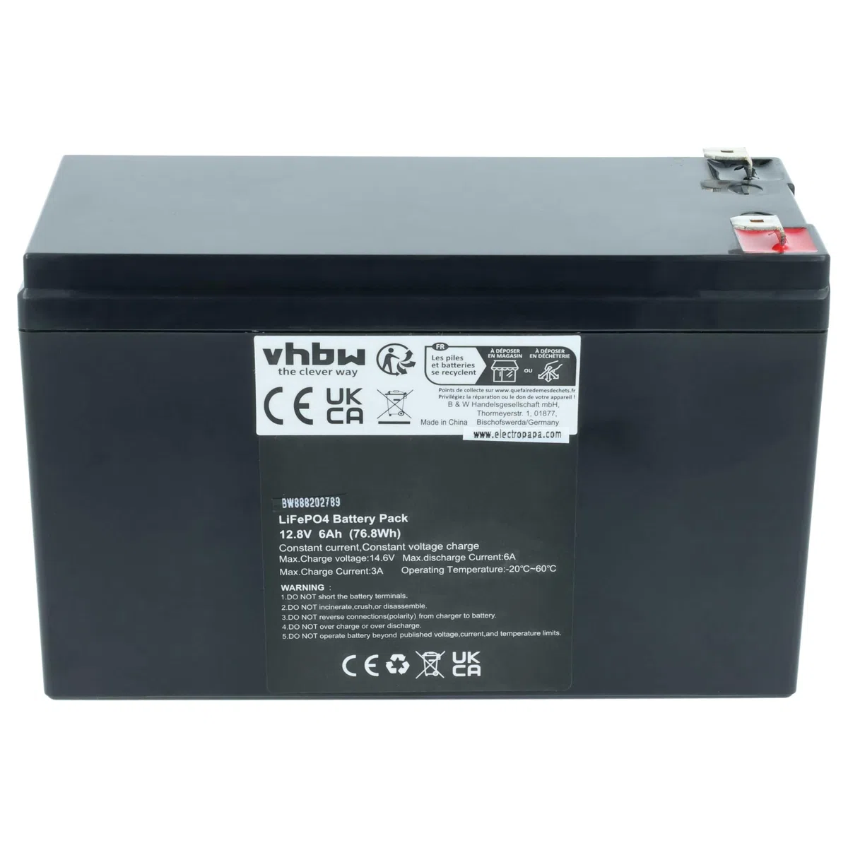 vhbw 4X Batterie de Bord pour Caravane