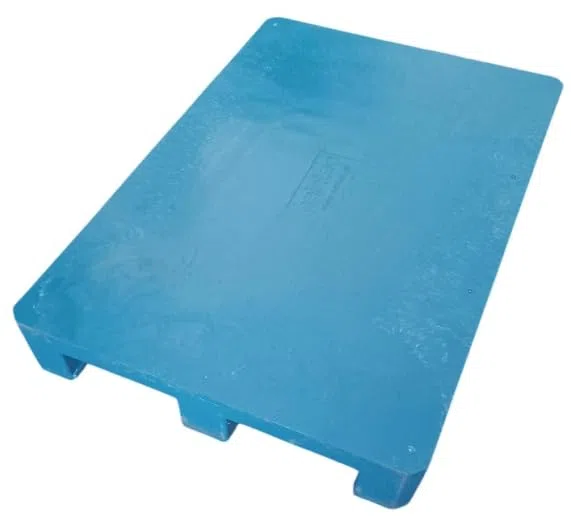 Palette Plastique 120x80 cm, Bleu, Acier Renforcé, Pour Transport et Stockage