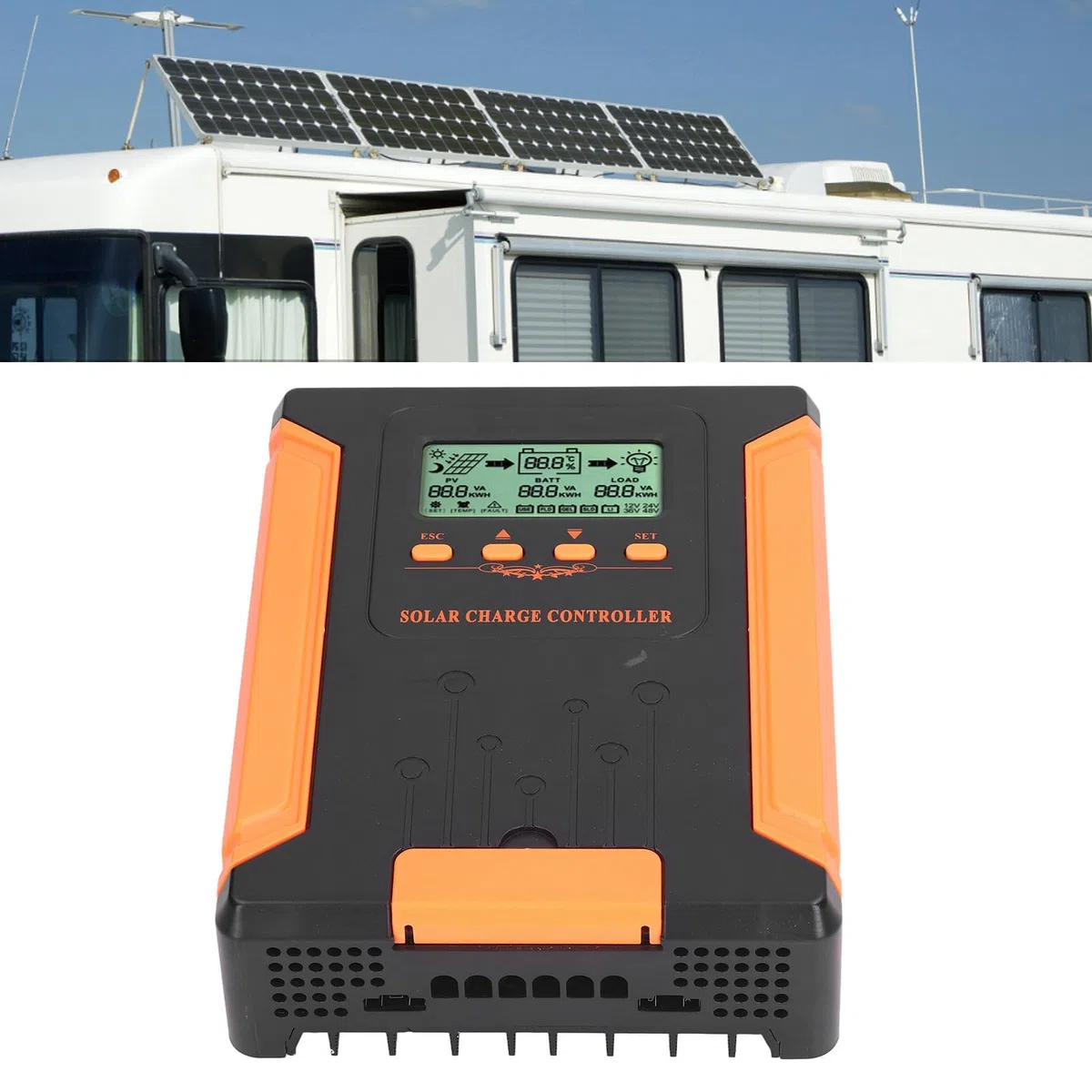 AUNMAS Régulateur de Charge Solaire MPPT, 180V 20A, pour Système (60A)