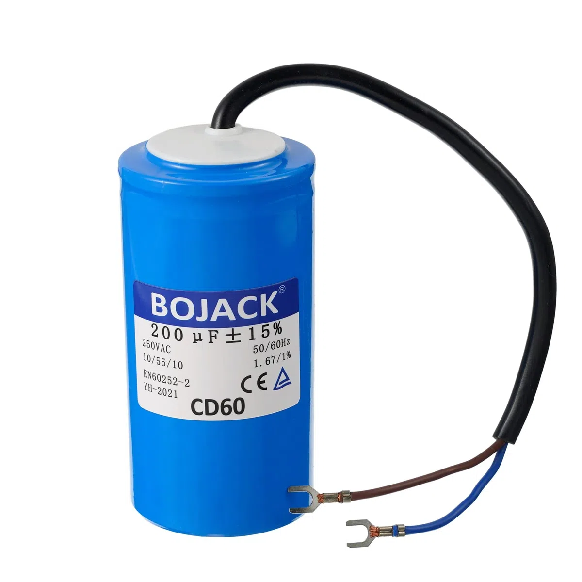 BOJACK 200 uF 250 V AC 200 MFD CD60 Condensateur de Démarrage Condensateur de Course de Moteur de Cylindre avec Fil