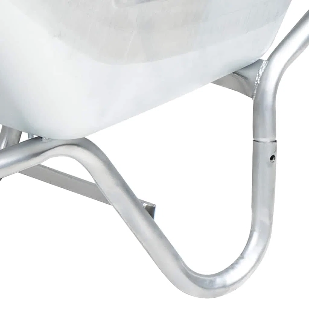 Brouette Chariot 90 L, 150 kg, Acier galvanisé et Plastique, Roue Pneu Gonflable, poignée Confortable, Transport Charge Lourd pour Jardin Potager Chantier extérieur maconnerie Outil Terre