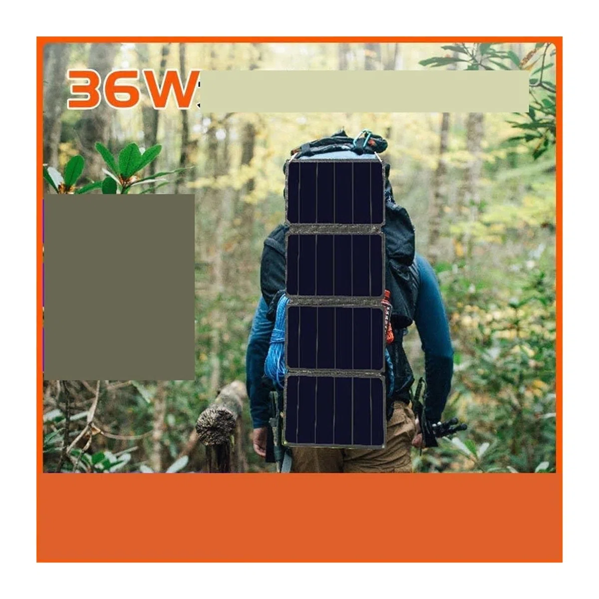 Panneau solaire de camping en plein air, conception pliable et portable, 15 W-56 W, adapté aux camping-cars, bateaux et activités de plein air, léger et compact(GSC-21W)