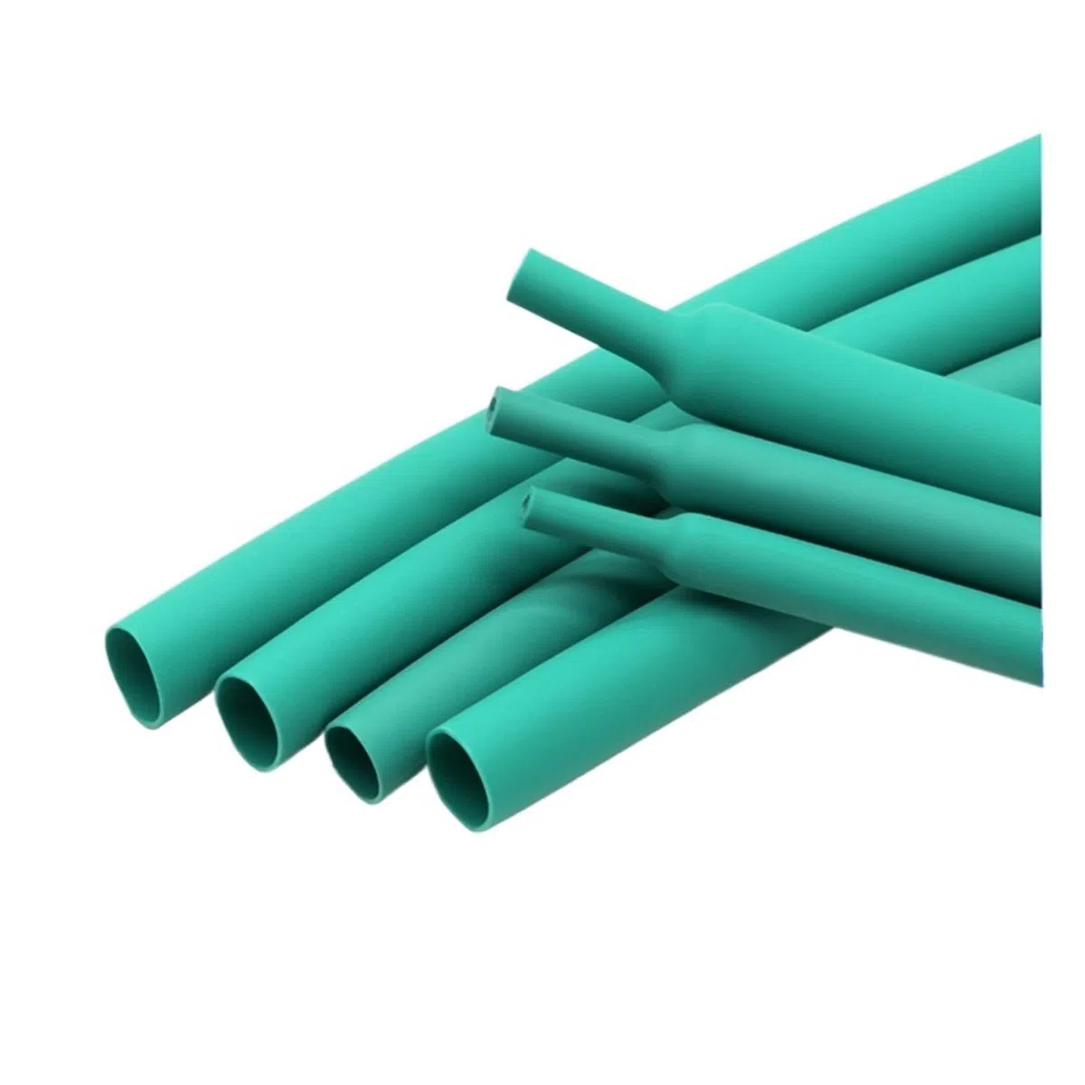Gaine thermorétractable 3:1 verte avec colle - Double paroi - 1,6 à 39 mm de diamètre - Isolée - Polyoléfine - 19,1 mm - 8 m